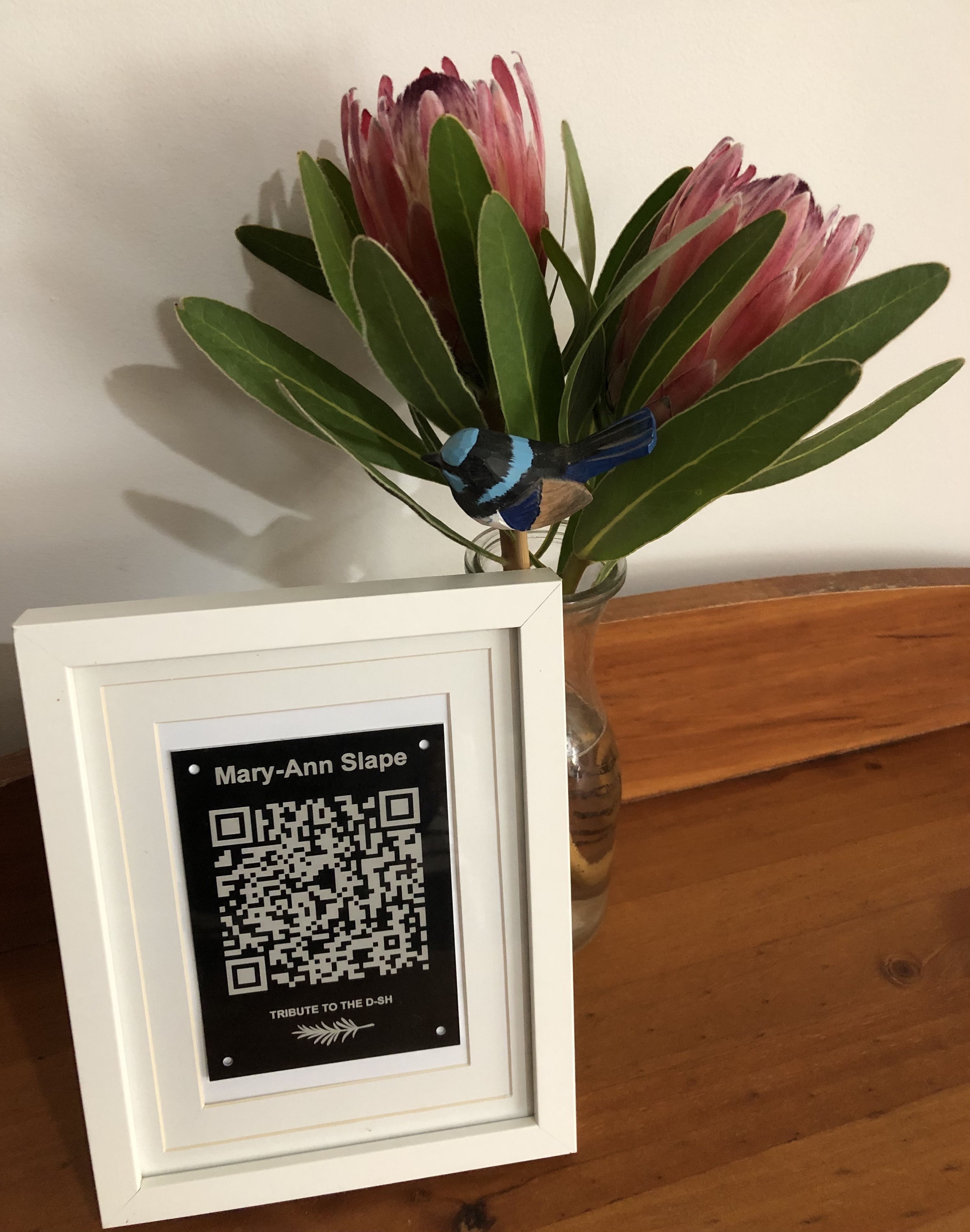 QR Coded Plaque